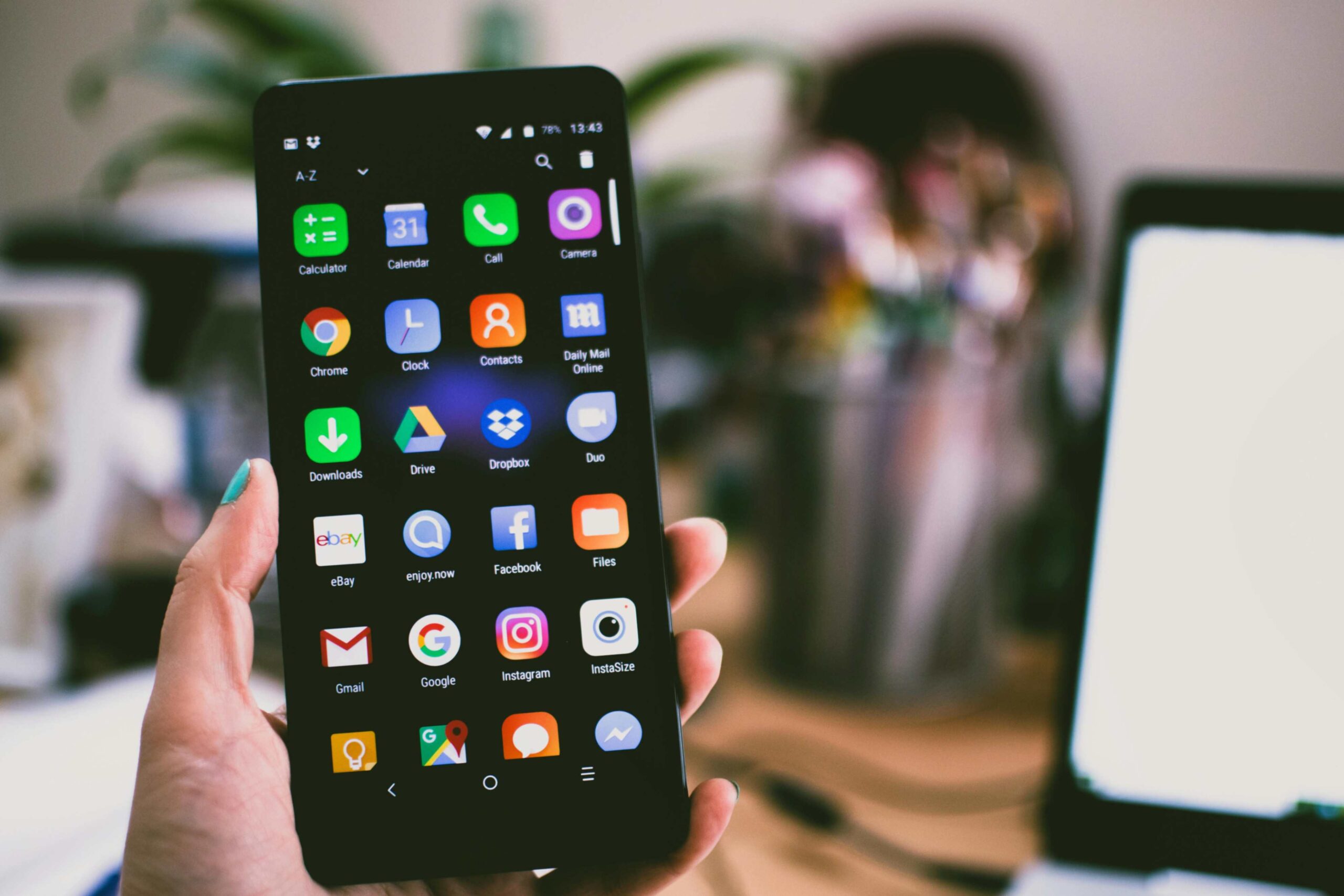 Android Phone showing heavy apps